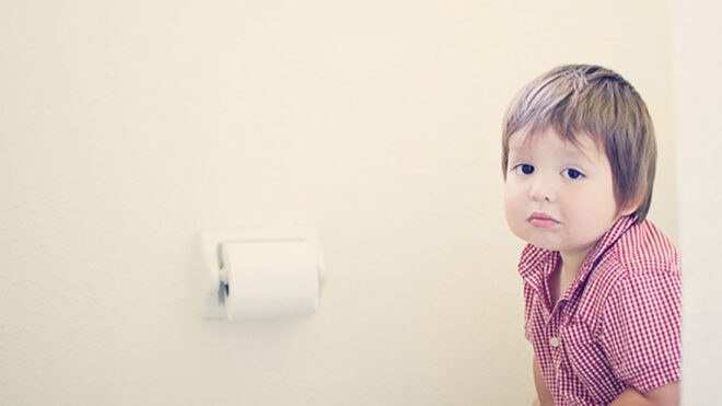 Portrait of boy - Toddler potty-training