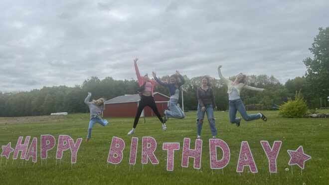 happy birthday yard sign